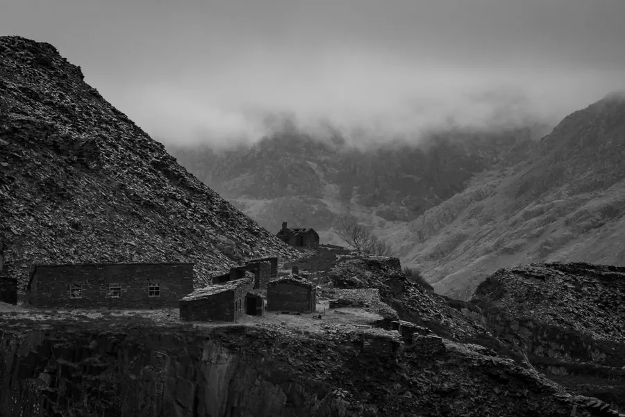 Dinorwig slate quarry in North Wales, the region that supplied the slate on most of Southport's Victorian roofs