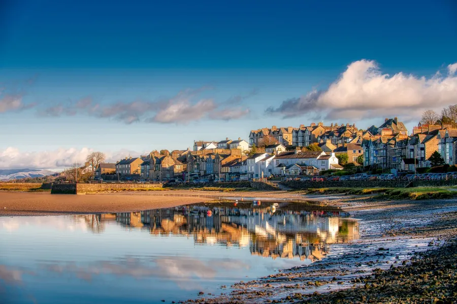 Terraced houses on a North West estuary shore, exposed to the same salt air and wind as Southport roofs