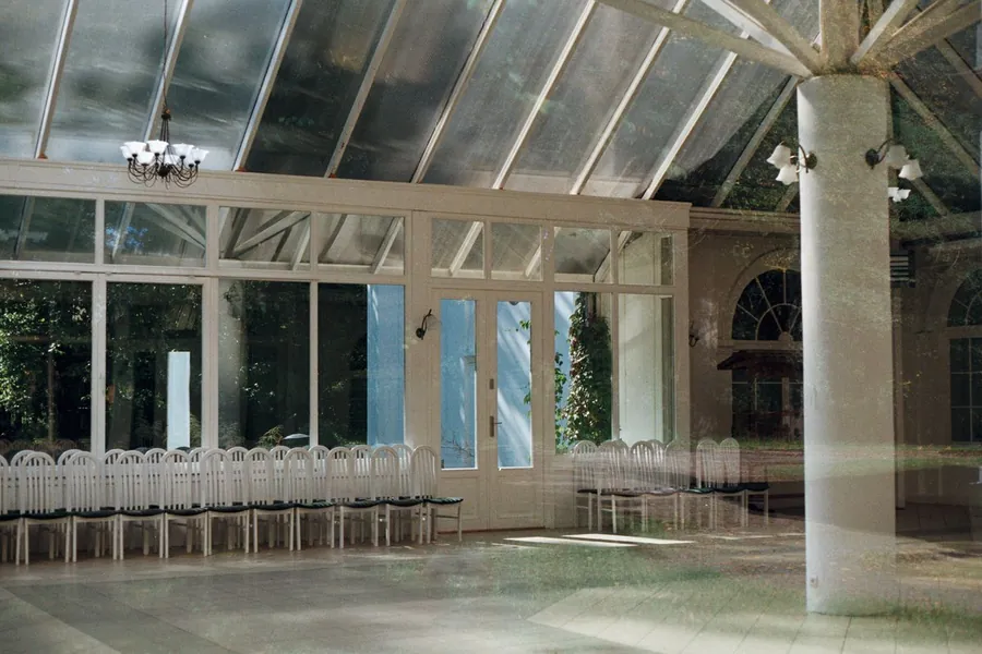 Daylight through a glass conservatory roof, the brighter alternative to polycarbonate on a Southport sun lounge