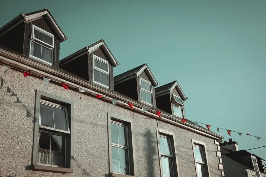 Dormer windows in a pitched roof, the sort of loft alteration governed by the permitted development volume allowance