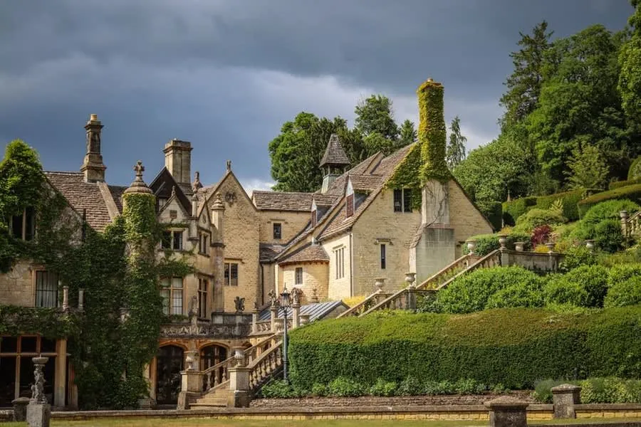 Historic English house of the type requiring listed building consent for roof alterations