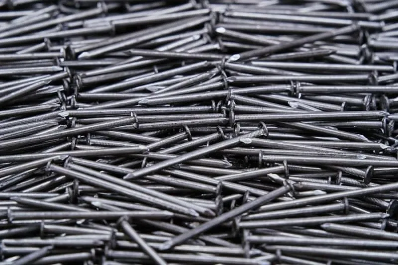 Roofing nails and fixings of the type that salt air corrodes on Crosby roofs